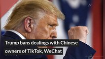Trump bans dealings with Chinese owners of TikTok, WeChat, and other top stories from August 09, 2020.