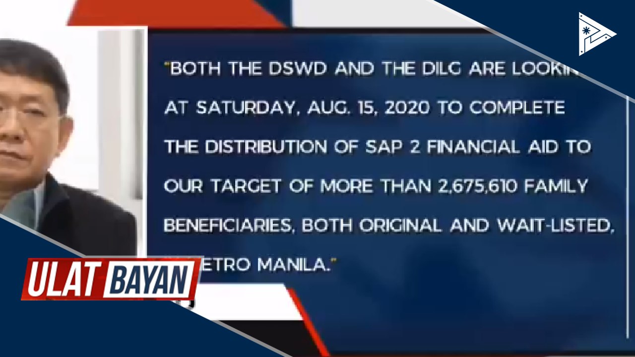 Pamamahagi ng SAP 2 sa Metro Manila, inaasahang matatapos sa susunod na linggo