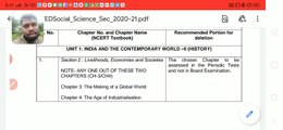 New Social science syllabus class 10 | Class 10 Social Science Syllabus For 2021 | Deleted Chapters