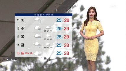 내일 새벽까지 중북부 강한 비…태풍 '장미' 북상 중