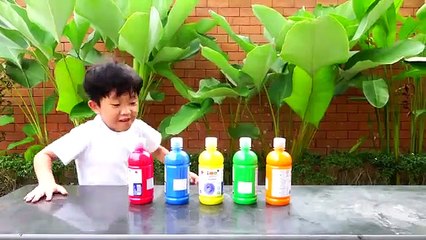 자동차 장난감 색깔바꾸기 놀이 예준이와 아빠의 맥퀸 전동차 세차놀이 물감놀이 Car Toy Video for Kids Learn Colors with Power Wheels | Chinese things | 中国的东西