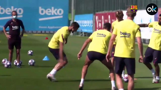 El Barça regresa a los entrenamientos tras vencer al Napoli en Champions