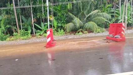 Truck running in highway