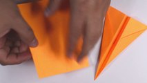 How to fold paper into airplane