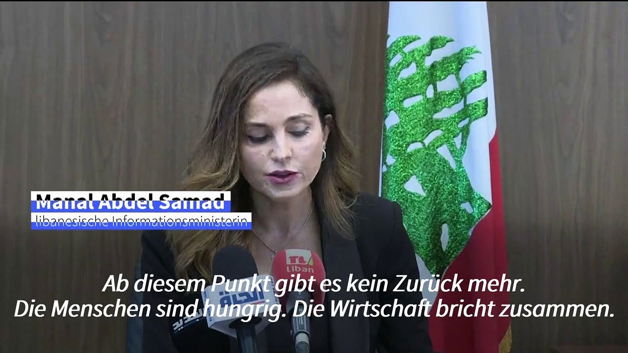 Krise im Libanon: Informationsministerin tritt zurück