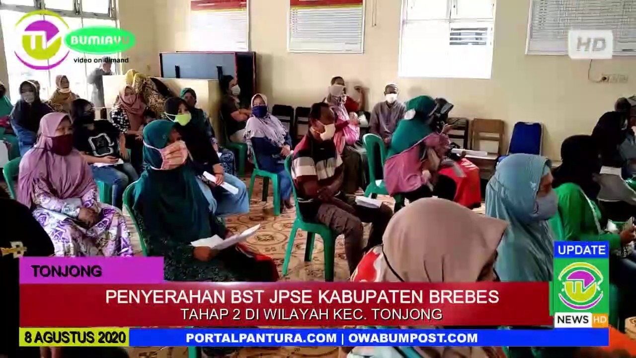 Penyaluran BST JPSE Kabupaten Brebes di Kecamatan Tonjong