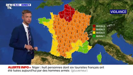 Download Video: Canicule: 15 départements placés en vigilance rouge, 54 en vigilance orange