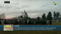 Chile: dos presos políticos mapuches fueron trasladados al hospital