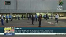 Movimientos sociales de Brasil rechazan gestión de la pandemia