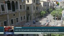 Líbano: 65 desaparecidos formalmente reportados en Beirut