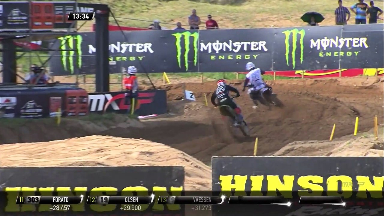 Fernandez crash - MXG2 Race 2 - MXGP of Latvia