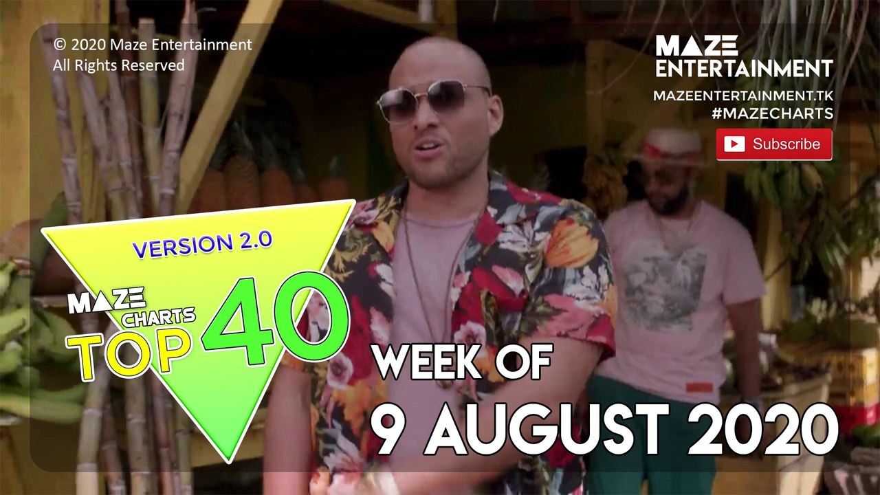 Maze Charts: Top 40 (Week of 9 August 2020)
