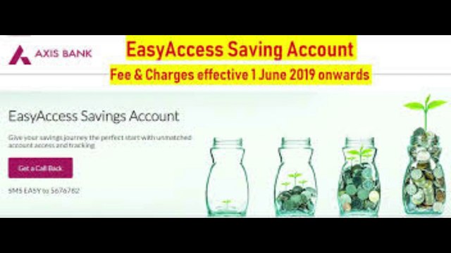 Axis Bank Easy Savings Account | Rewards Plus Debit Card | Full Details | Benefits,Fees, Eligibility