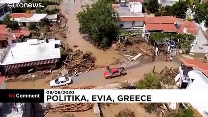 Seven dead after storm causes flooding on Greek island