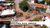 Seven dead after storm causes flooding on Greek island