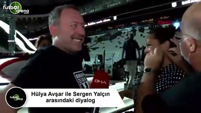 Hülya Avşar ile Sergen Yalçın arasındaki diyalog! Bizi şampiyon yapacak mısın?
