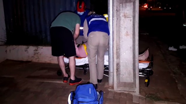 Idosa fica ferida ao cair de bicicleta na Rua Marechal Cândido Rondon