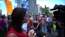 Manisfestation contre le port du masque obligatoire: La comédienne Lucie Laurier s'enflamme et accuse les médias de propager des  mensonges
