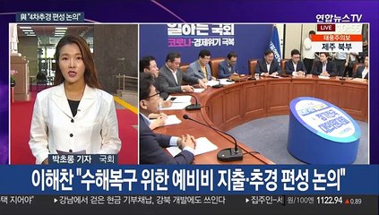 4차 추경 현실화?…이해찬 "수해복구 위한 추경편성 논의"