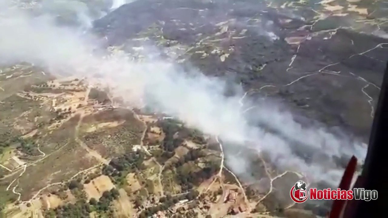 Incendio do concello ourensan de Monterrei, parroquia de Flariz