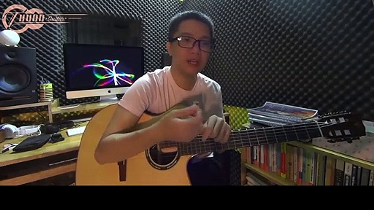 Các dùng pick (miếng gảy) để đệm hát các kiểu rải _ Tự học Guitar #20