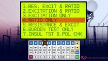 Performing a Current Transformer Ratio Test