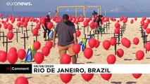شاهد: البرازيل تطلق ألف بالون أحمر تخليداً لذكرى ضحايا كوفيد-19