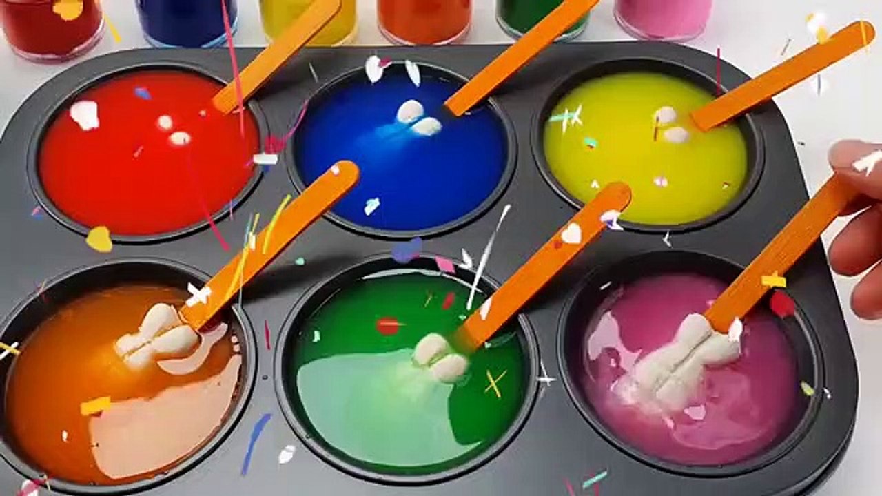 Play paint game sushi shrimp making beautiful rainbow colors #2
