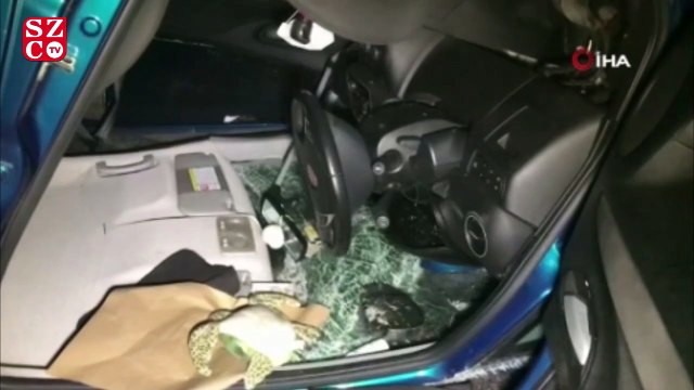 Ellerini dezenfekte ederken takla atıp sürüklendi