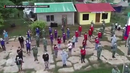Philippine naval forces hold symbolic flag-raising ceremony on Fuga Island