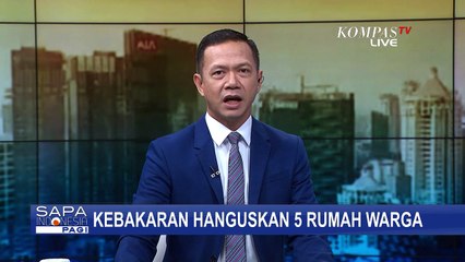 Kebakaran Melahap 5 Rumah Warga di Pademangan Barat Jakut