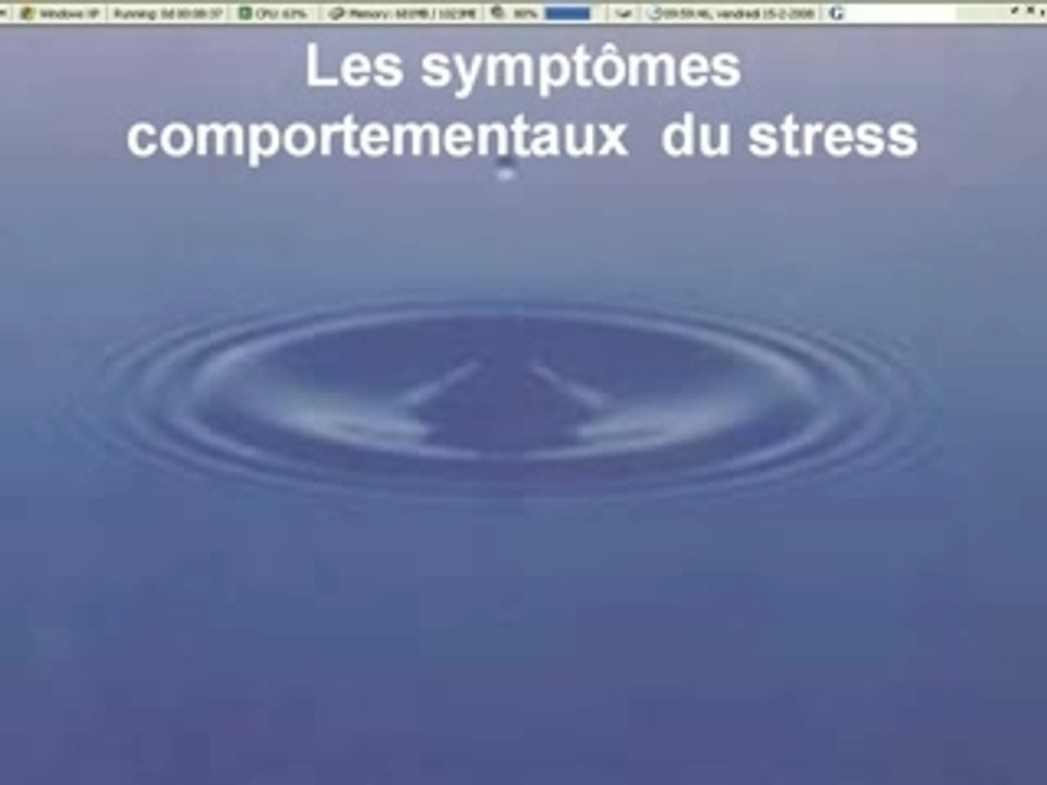 Comment en Finir avec le Stress et l'Anxiété Vidéo N° 1