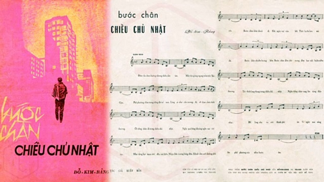 Bước Chân Chiều Chủ Nhật (Đỗ Kim Bảng) Mỹ Thể Pre 1975