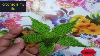 How To Make Crochet Amigurumi  Rose Flower (part3) Tutorial English Free Pattern For Beginner's