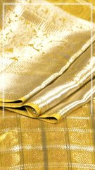 Kanchipuram Silk Jaal Neon Green Saree