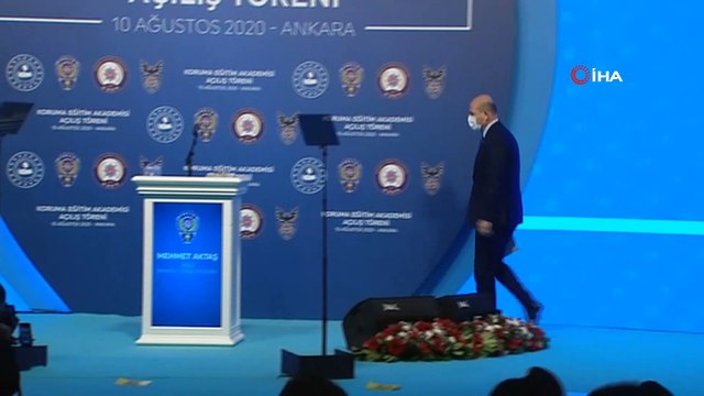 İçişleri Bakanı Süleyman Soylu, Koruma Eğitim Akademisi’nin açılış törenine katıldı