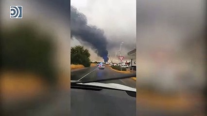 Arde un depósito de combustible en el complejo petroquímico de Puertollano