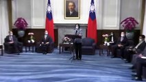 Taiwan President Tsai, U.S. Health Chief Azar Speak