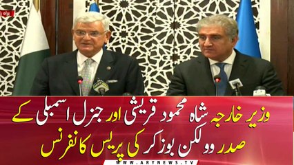 Joint press conference of Foreign Minister and President General Assembly