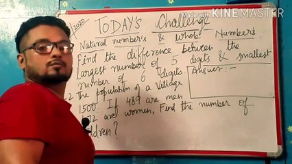 Natural numbers and whole numbers ( ICSE & CBSE) CHALLENGE.