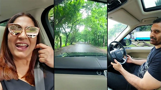 Archana Puran Singh And Parmeet Sethi’s Fun Drive To Film City