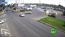 انفجار محطة وقود في روسيا