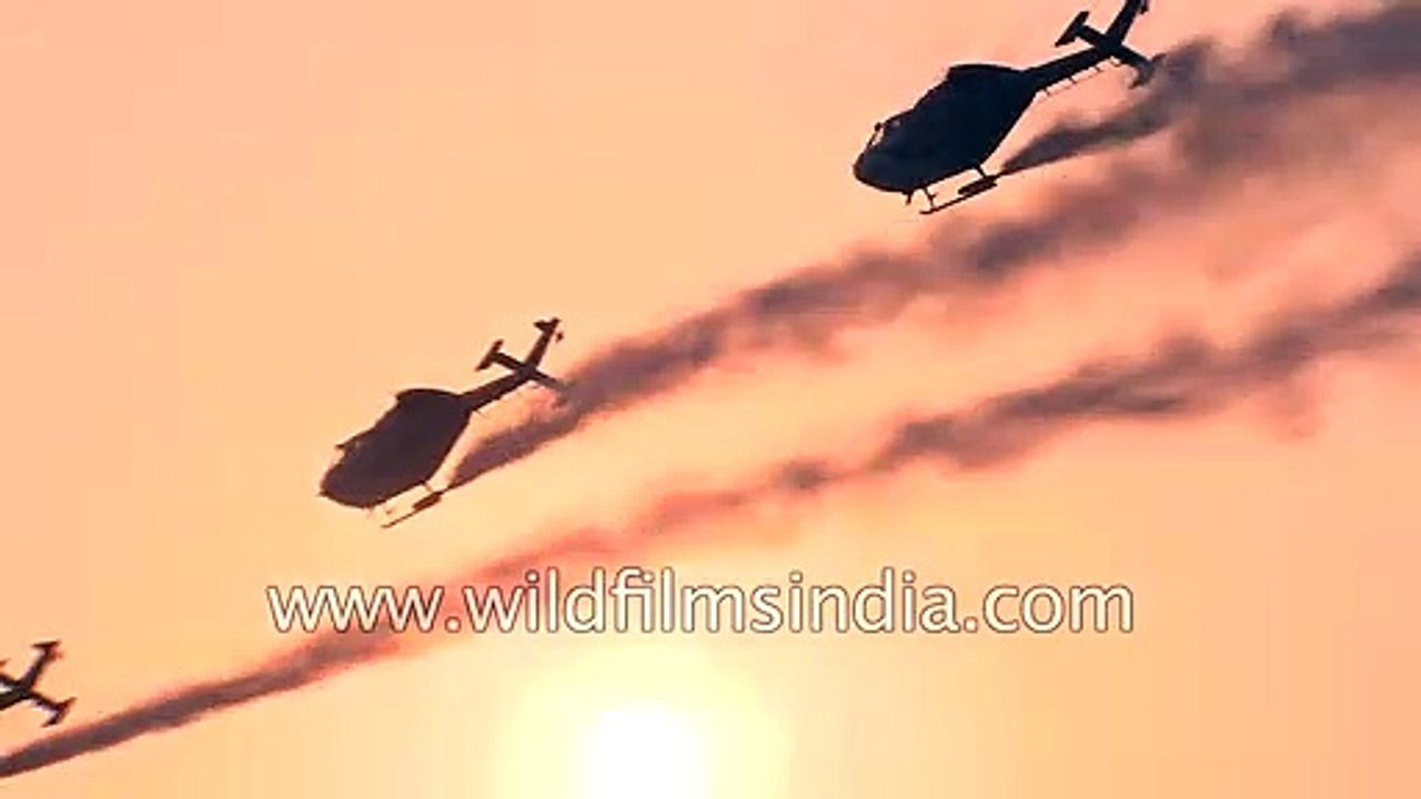 India's Sarang Helicopters of the Indian Air Force