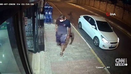 Otomobili çalınırken az daha canından oluyordu | Video