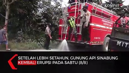 Download Video: Ini Perlunya Bersihkan Abu Vulkanik Sisa Erupsi Gunung Sinabung