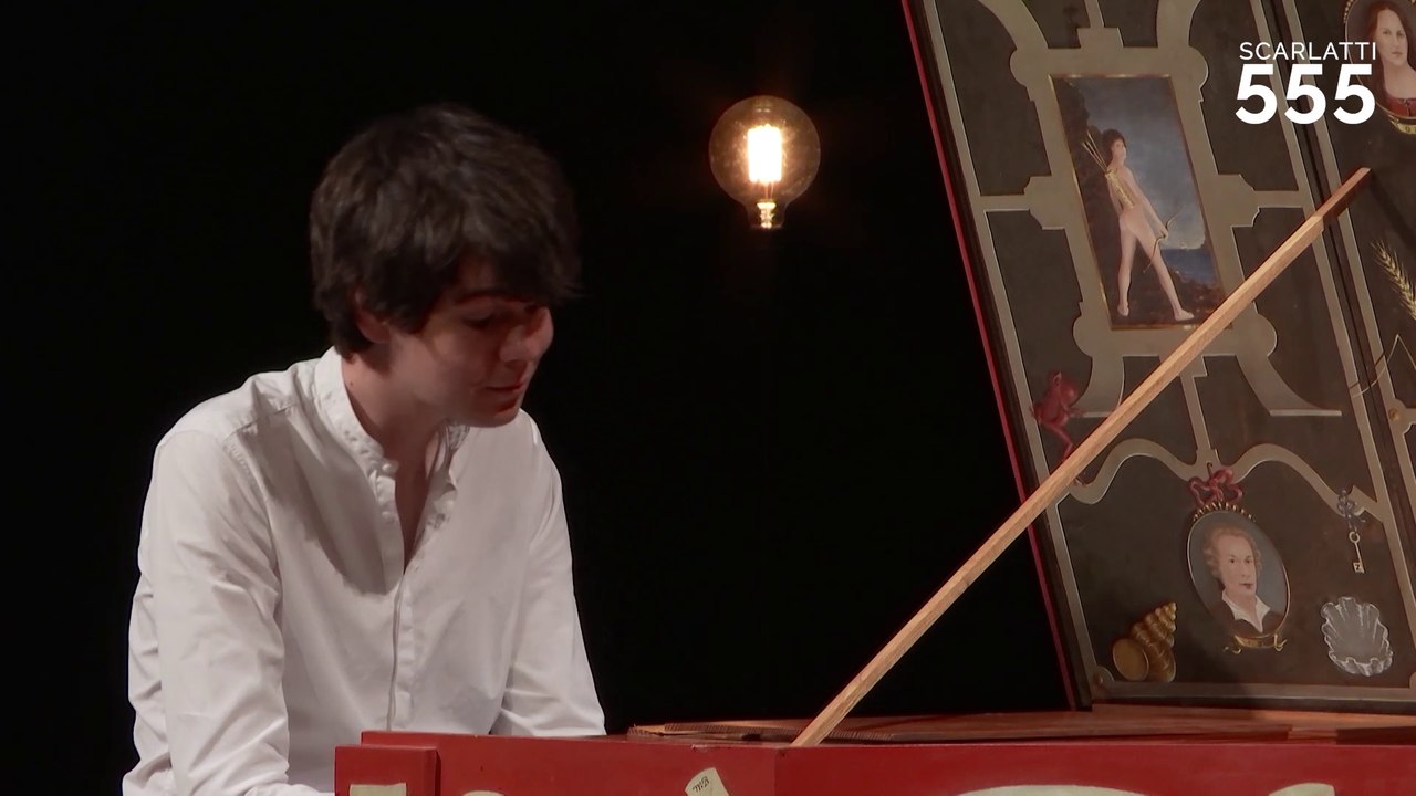 Scarlatti : Sonate pour clavecin en ré mineur K 18 L 416 (Presto), par Justin Taylor - #Scarlatti555