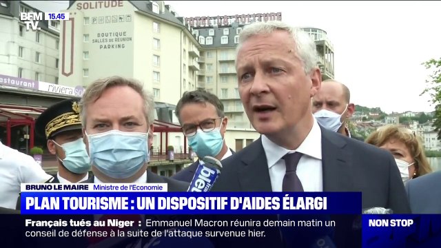 Bruno Le Maire: certains secteurs d'activités pourront bénéficier du plan tourisme comprenant la prolongation du chômage partie