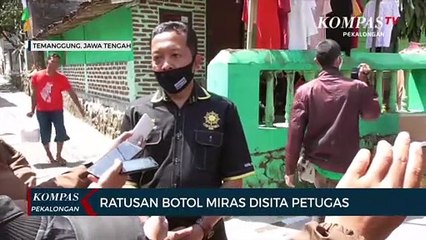 Ratusan Botol Miras Disita Petugas