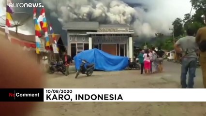Indonesia's Sinabung volcano sends ash spewing into the sky
