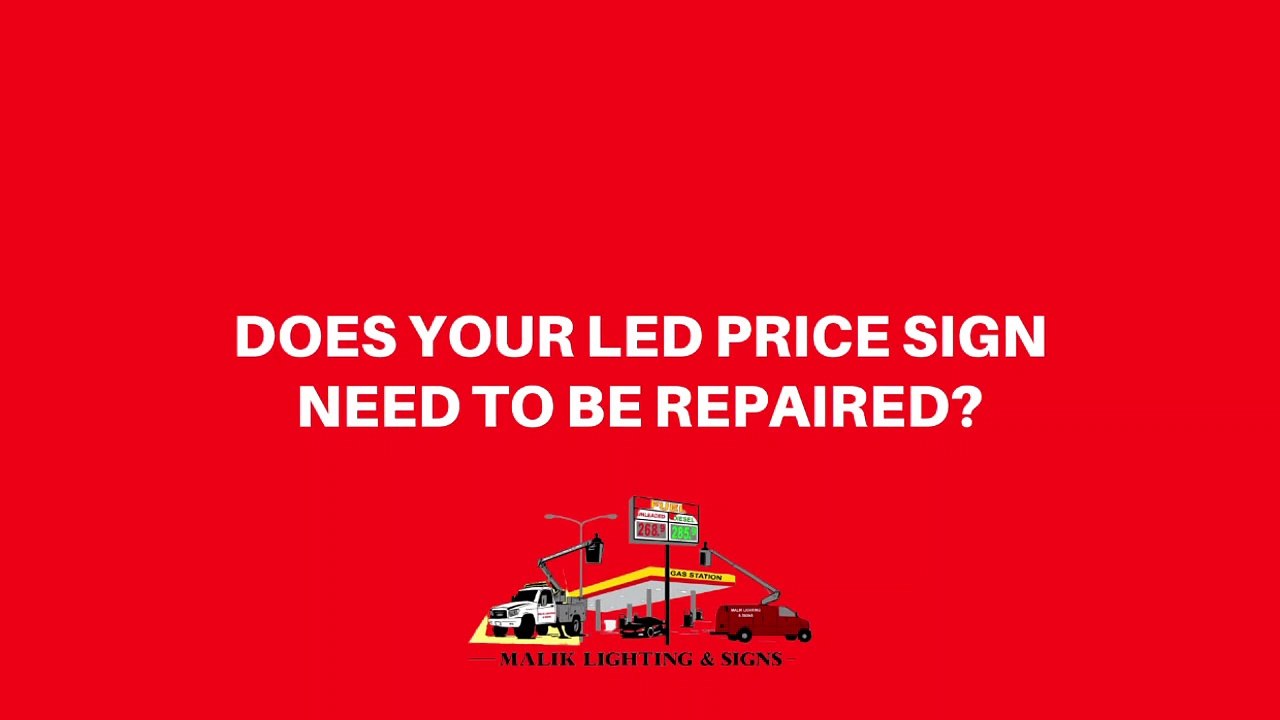 LED Price Sign Service & Repair-maliklighting.com